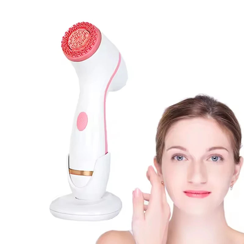 Popular Face Cleaning Device Skin Care Face Massager Electric Silicone Face Scrub Brush Pore Cleanser