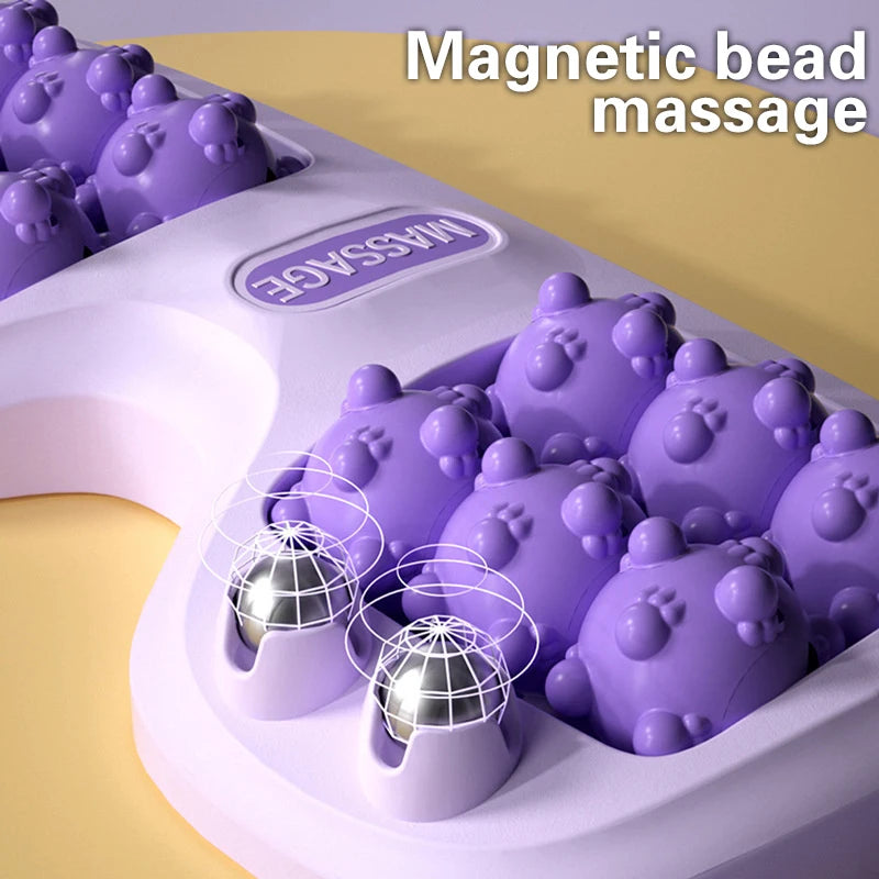 HUAHUATri-Color Foot Massager Roller with Multi-Point Massage Function and Magnetic BeadsHUAHUA