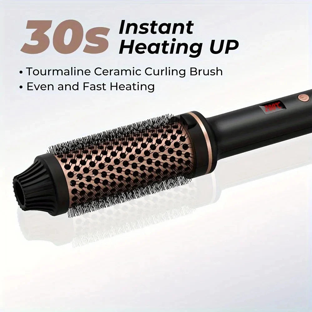 Valentine Gift Hair Curler Straightener Electric Hair Brushes Hot Comb Professional Curling Iron Heated Anti-Scald Thermal Brush