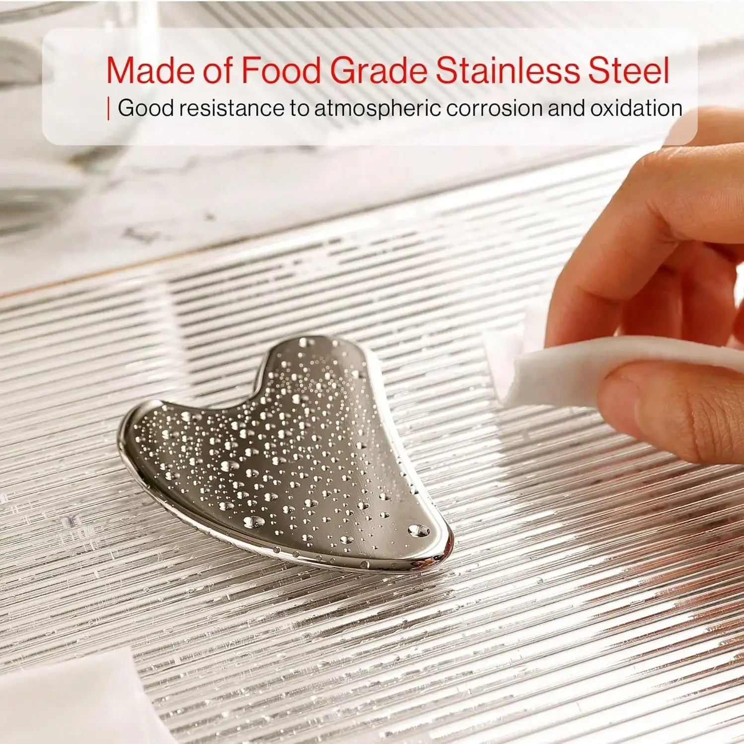 Ice Face Roller & Stainless Steel Gua Sha Tool Set, Facial Massager Ice Roller Skin Care Tool Beauty Set Lifting Contouring Tool