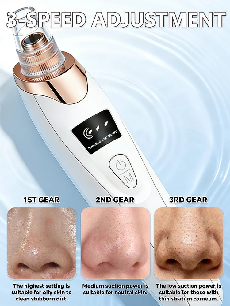 Blackhead Remover pimples and blackheads vacuum pores removal  facial skin cleansing device For Deep cleaning home